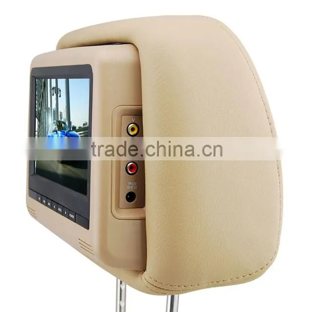 7" Car Headrest DVD Player Support MP5 And Newest 8&32 Bit Game