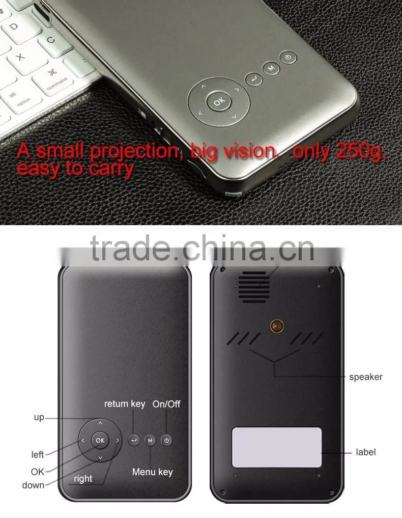 MRUIT S6+ Android smartphone projector dlp wifi portable Handheld Projector Bluetooth AC3 full HD Mini Projector
