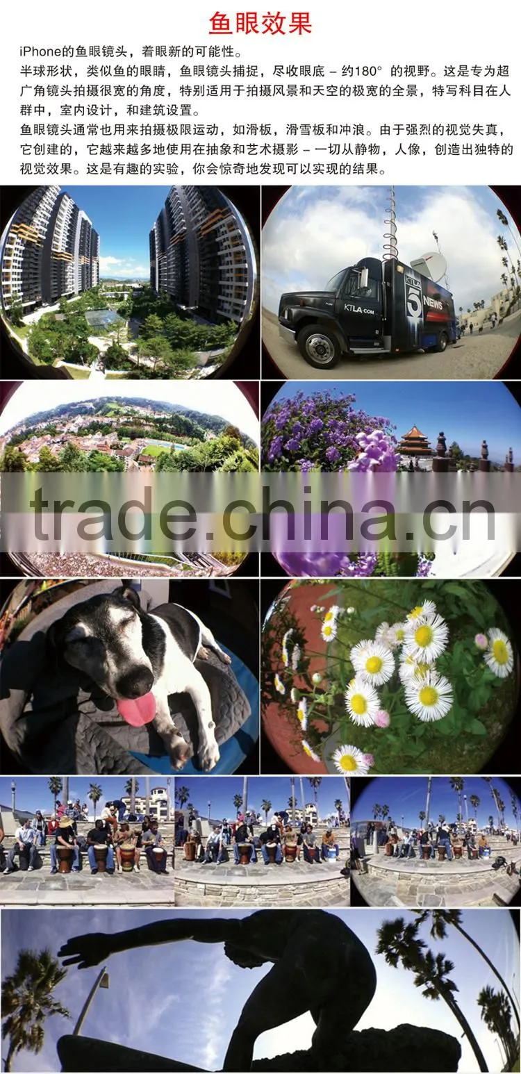 Hot Universal Clip Camera 3 in 1 Mobile Phone Lens Fish Eye + Macro + Wide Angle for iphone 6 5 5s Samsung s5 and all Cell Phone