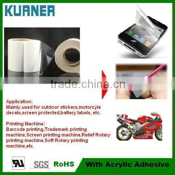 pvc film transparent for outdoor decals