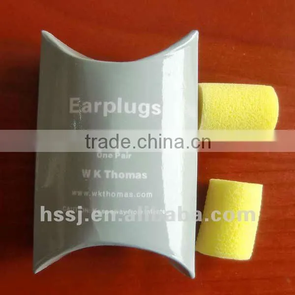 2016 hot selling ear plugs 100% soft PU foam ear plugs safety foam ear plugs in Cylinder (SNR:33db)