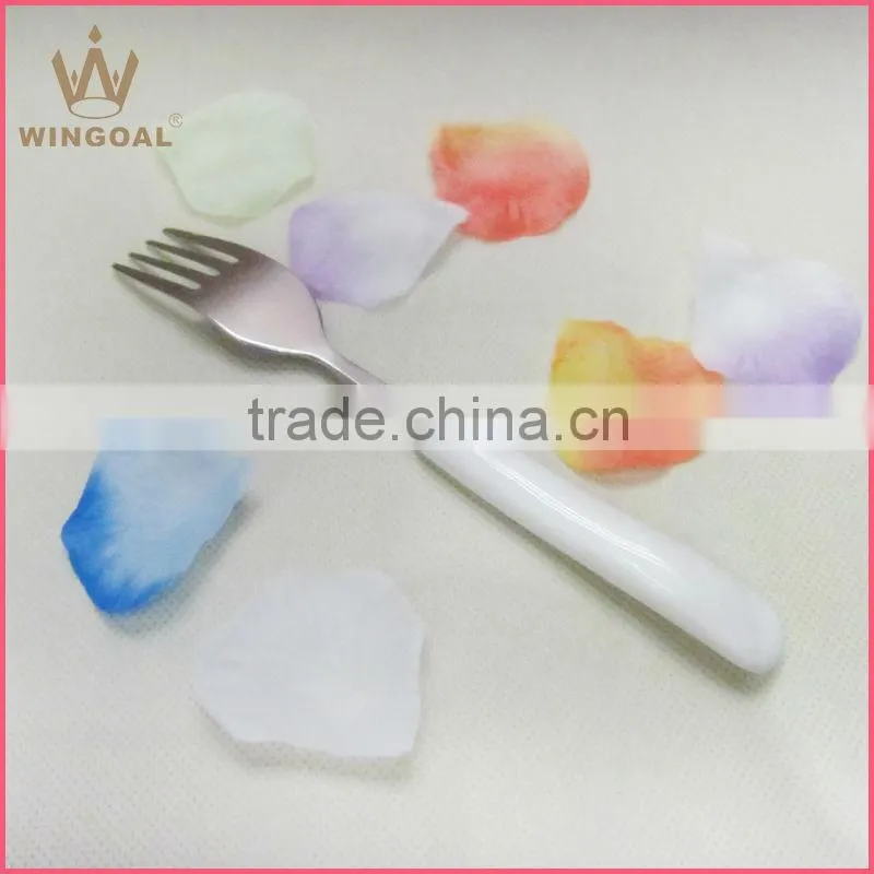 New design stainless steel fork with ceramic handle