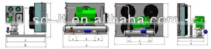 Bizter Compressor Air/Water Cooled Comprssion for Cold room