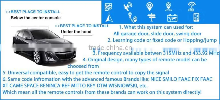 Professional factory remote controller for garage door learning remote control