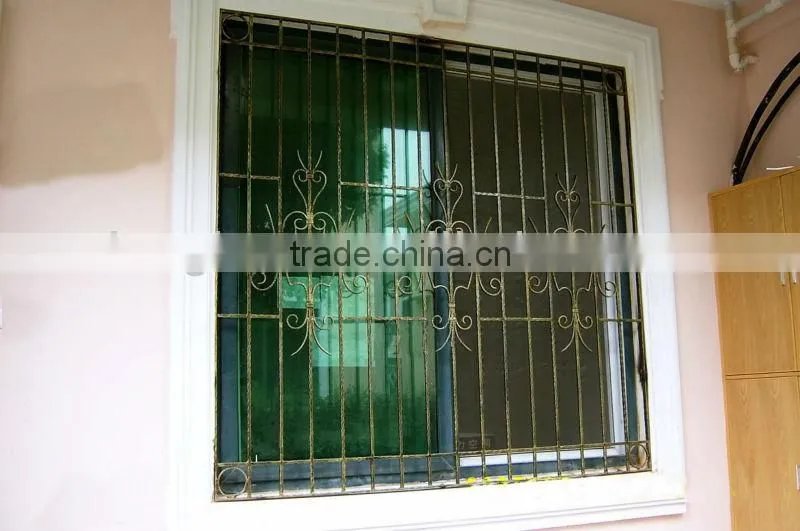 Top-selling wrought iron window grill design
