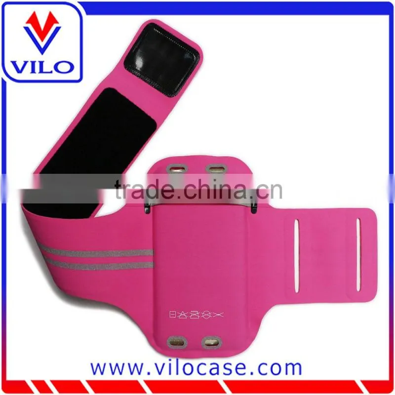 Universal Lycra armband for smartphone with reflective stripe