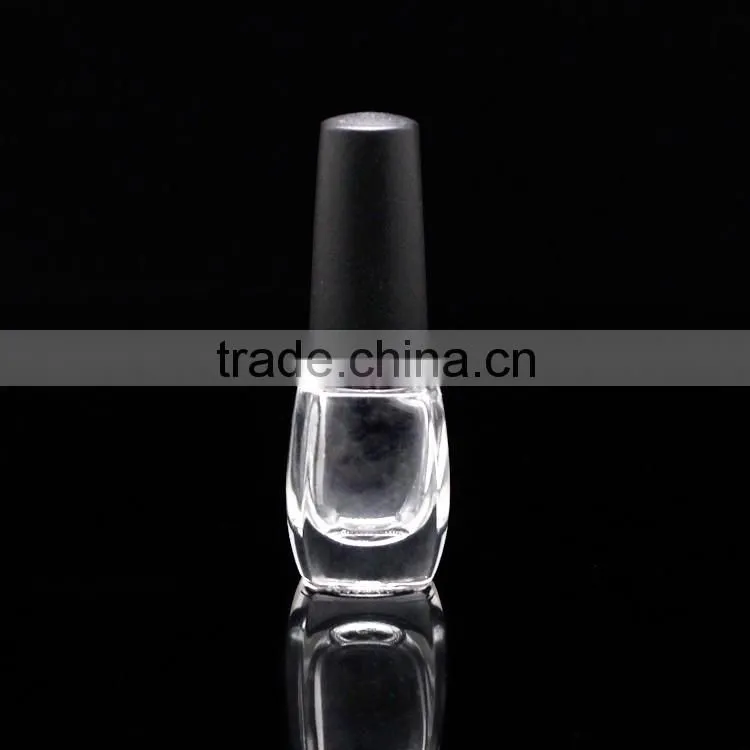 empty custom mini glass nail polish bottle