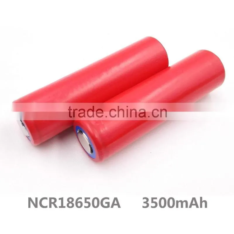 In stock 3500mAh battery High rate battery NCR18650GA 3500mah battery cell 3.6V 10A 18650GA