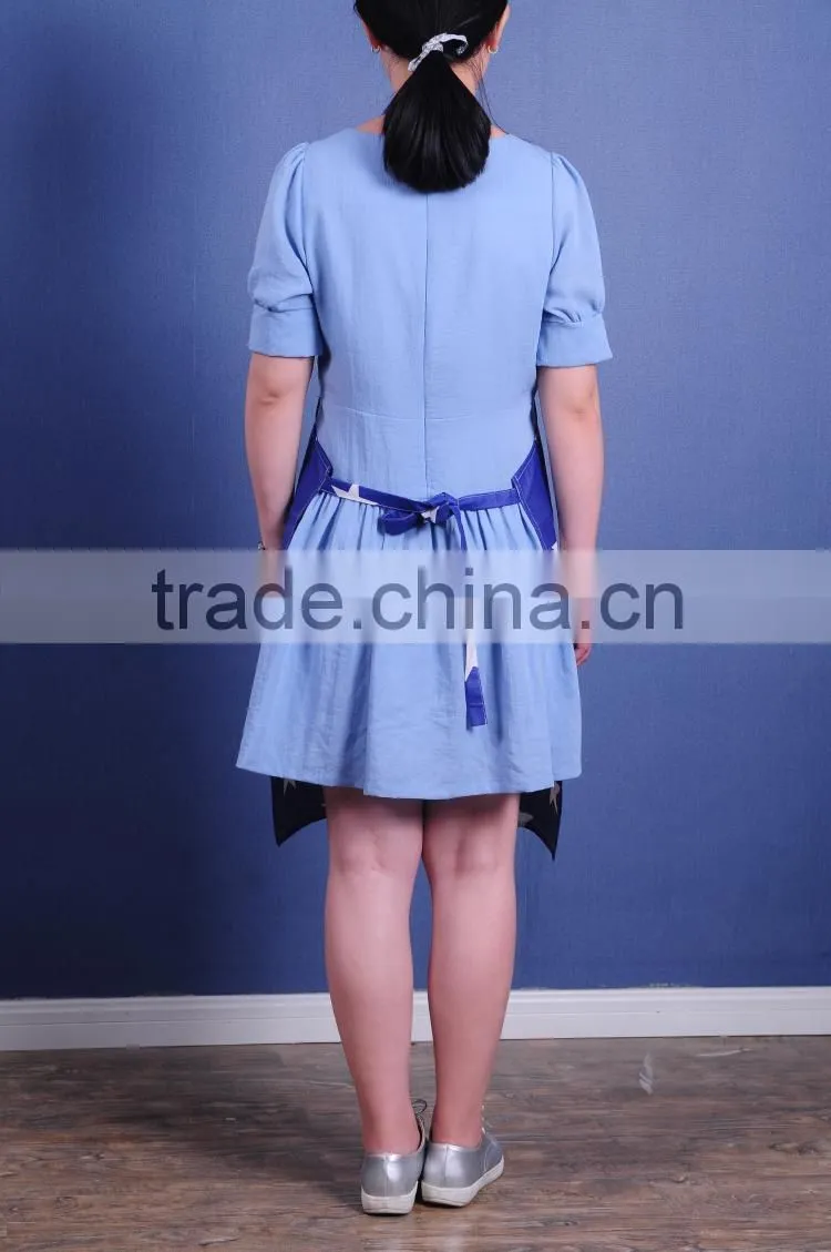 new style heat resistance apron, heat resistance apron, blue apron