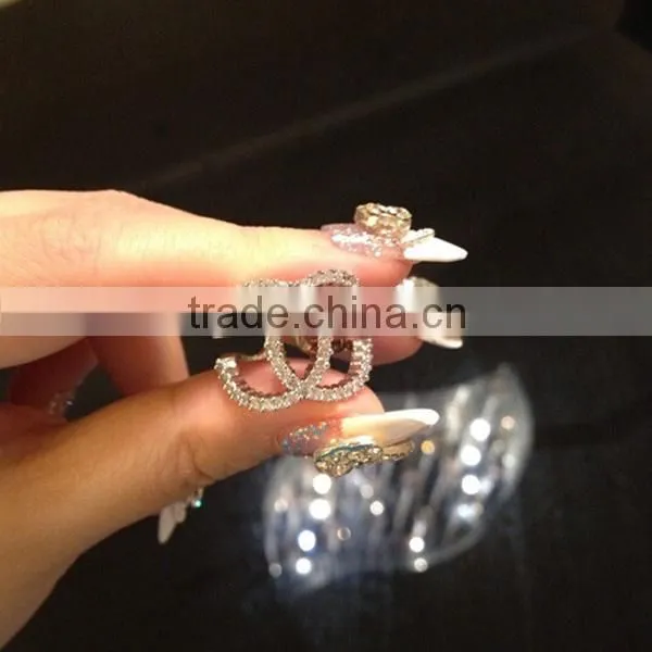 925 pure silver ring with platinum plated ring for women fits in European style