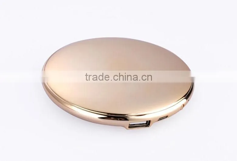 arrival 2016 power bank mirror make up for women