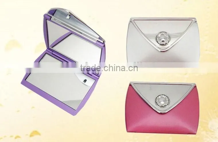 Purse pocket mirror double sided