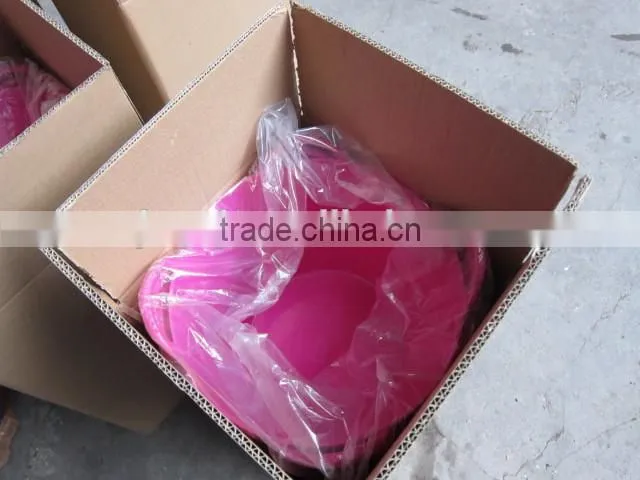 flexible PE baskets,plastic laundry basket."REACH",All purple Trug