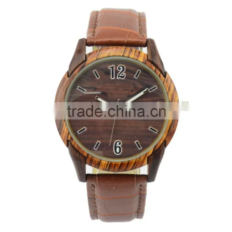 Fake wood painting quartz watch distributors and wholesalers