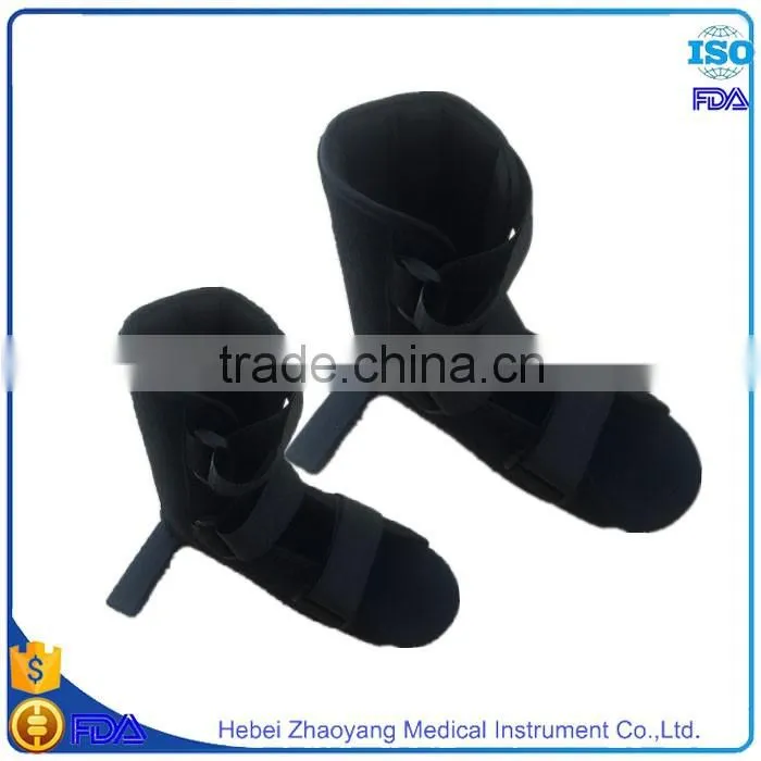 Black medical postoperative shoe foot orthosis