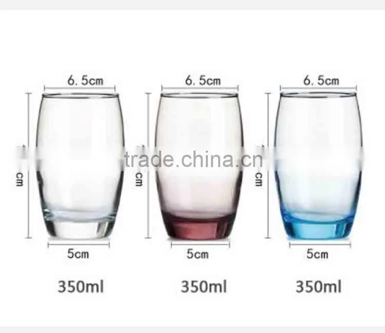 Oval Glass Juice Cup Yogurt Mousse Cup Office Home New Water glass
