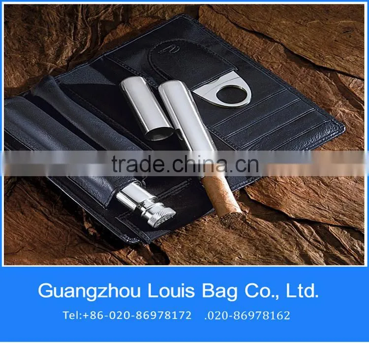 2015 Chinese cigar bag cigarette leather case cigarette leather bag
