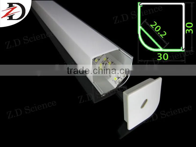 Square LED Lamp Aluminum Extrusion Linear Lighting With PMMA Diffuser Lampada LED