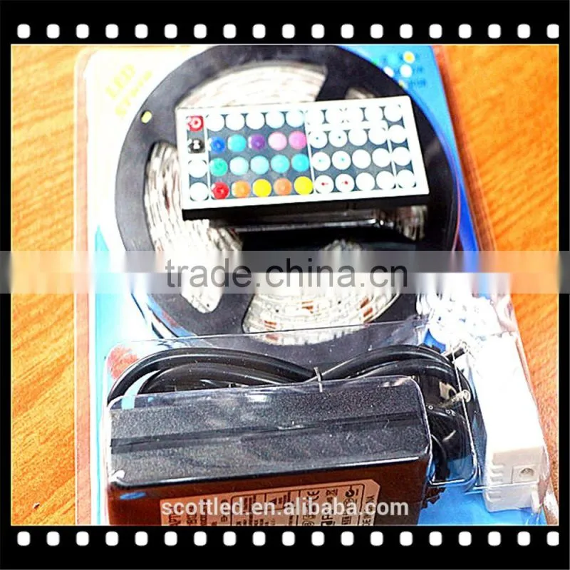RGB LED Strip Lights 5M RGB strips+power supply+controller led strip set