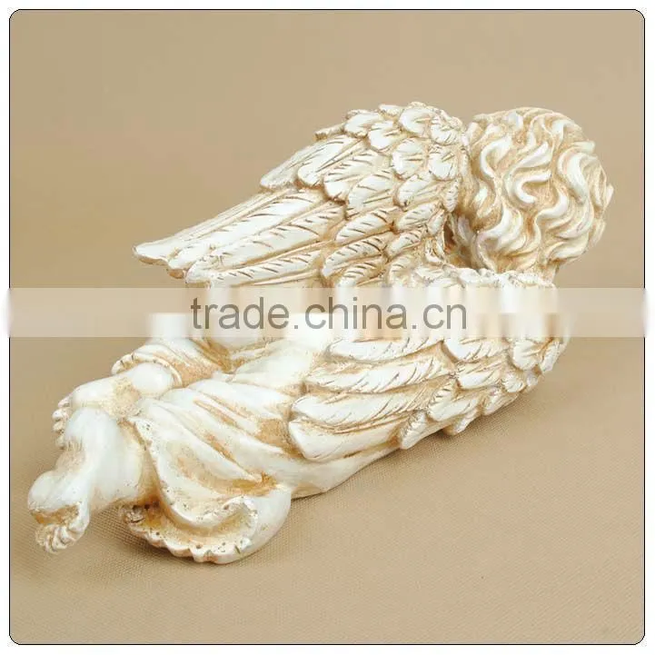Resin crafts baby angel middle size for sleeping untique angel