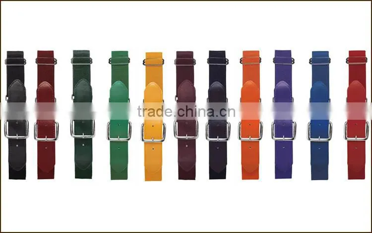unisex adjustable baseball belt,colored waistband elastic belt