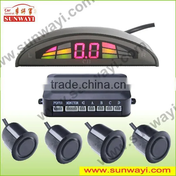 Hot selling vehicle front rear rainbow led parking sensor,anti radar detector.2/4/6/8 sensors
