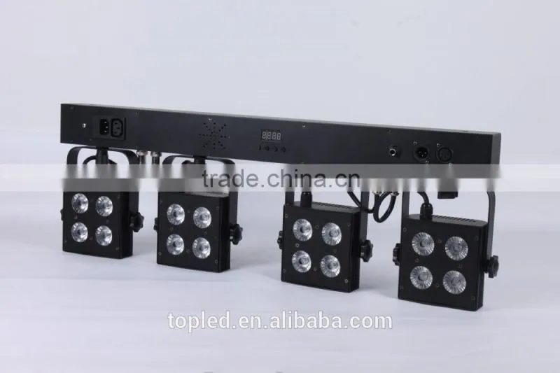 2015 DMX 4 Par System with t-bar light fixture and electric foot pedal switch outdoor laser light show equipment