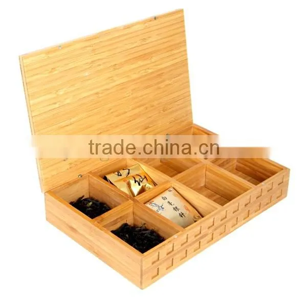 Bamboo tea Storage Box with Lid