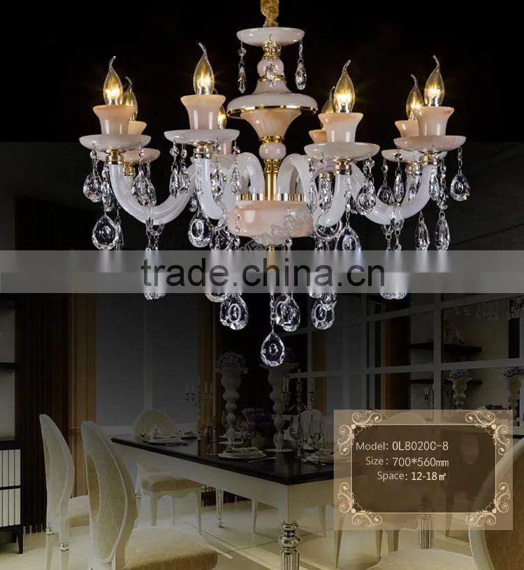 Hot Selling 6/8/10 Light Pendant Chandelier First-degree K9 Crystal Luxury Living Room Chandelier