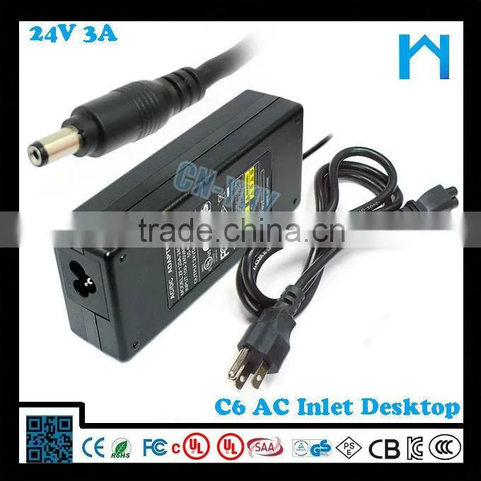 Hot selling for 3d printer 24V 3a dc power supply