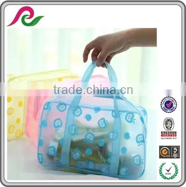 Shopping Waterproof Transparent Pvc Bag With Zipper