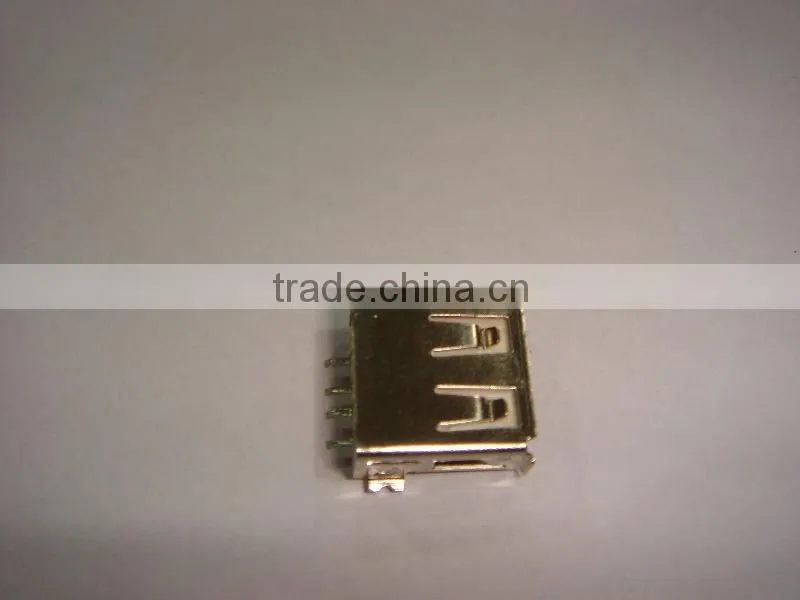 high quality mini USB A type female SMT small ear, LCP