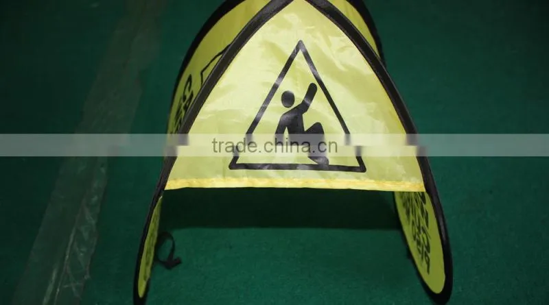 Customized fabric warning sign board
