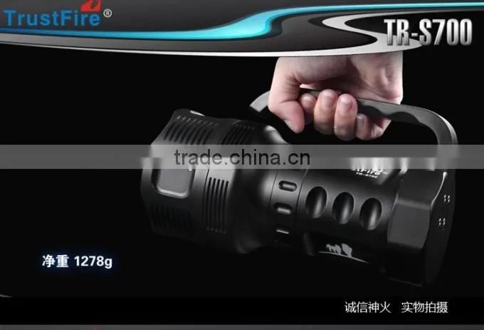 TrustFire TR-S700 7 X CREE XM-L T6 3800-Lumen LED Flashlight w/Step-less Brightness Control And Handle Switch (3*26650)