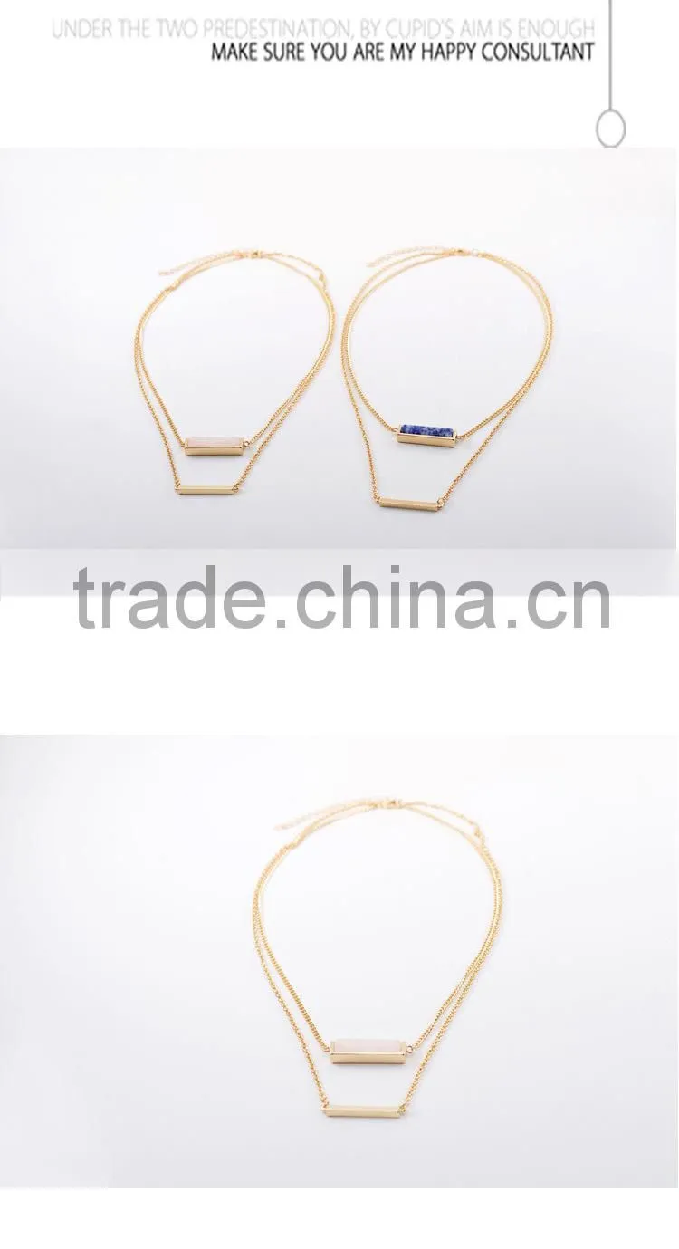 Yiwu Jewerly factory two layers necklace