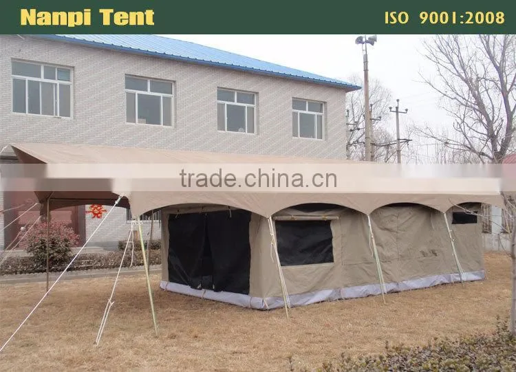 Luxury Camping Safari Tent with double roof