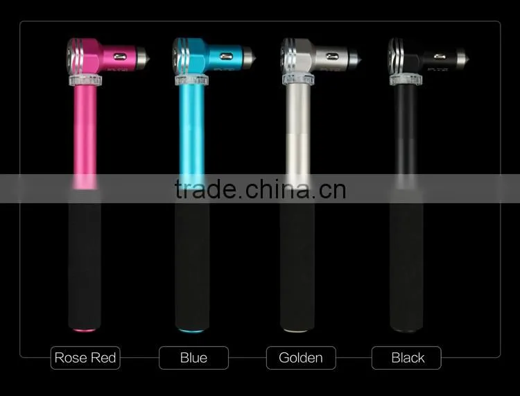 Zyiming newest design stainless steel usb car charger 2 port 5V 3.1A dual usb car charger for mobile phone