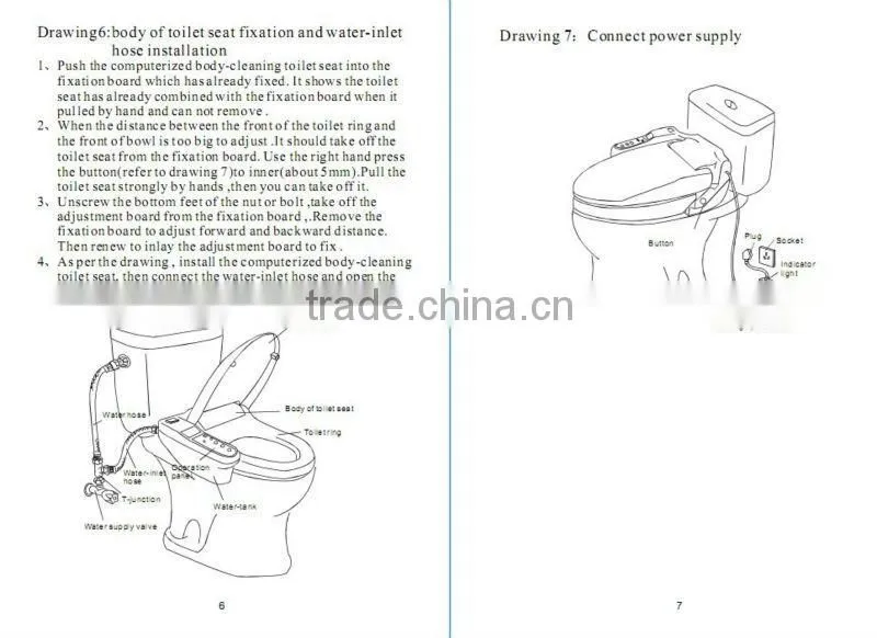 Remote Controller, Intelligent Electronic Toilet Seat With Constant Temperature