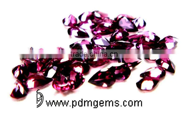 Gems Top Quality Rhodolite Garnet Pear Cut Lot