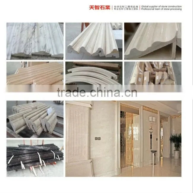 Chinese black stripe Ink White marble