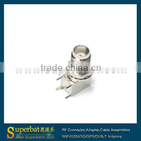 tnc female connector adapter Thru Hole Jack bulkhead PCB Mount connector