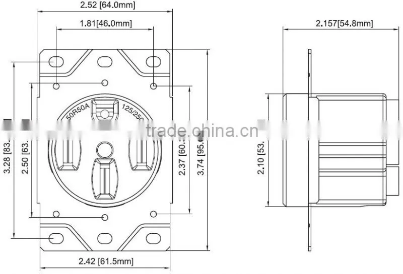 flush mount receptacle