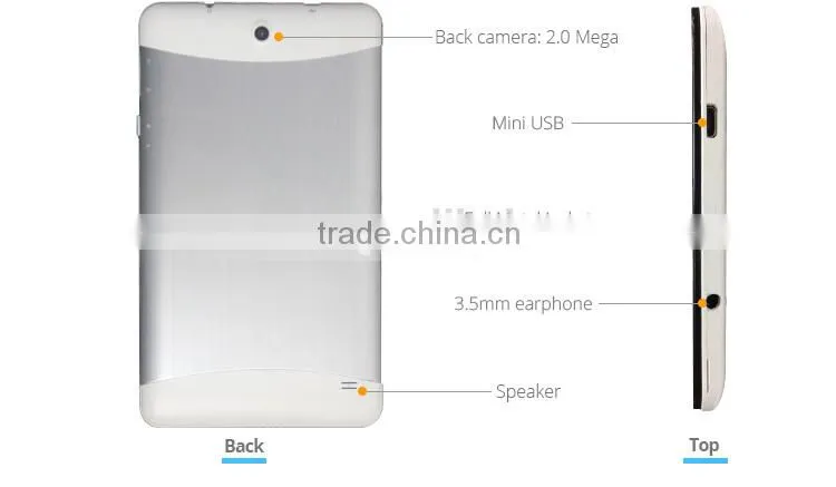 Android tablet wifi 7 inch tablet 3g dual sim card pc tablet phone Created A7