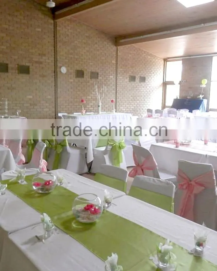 Satin Polyester Table Runner for Round/Square/Rectangle Tables Event Decor