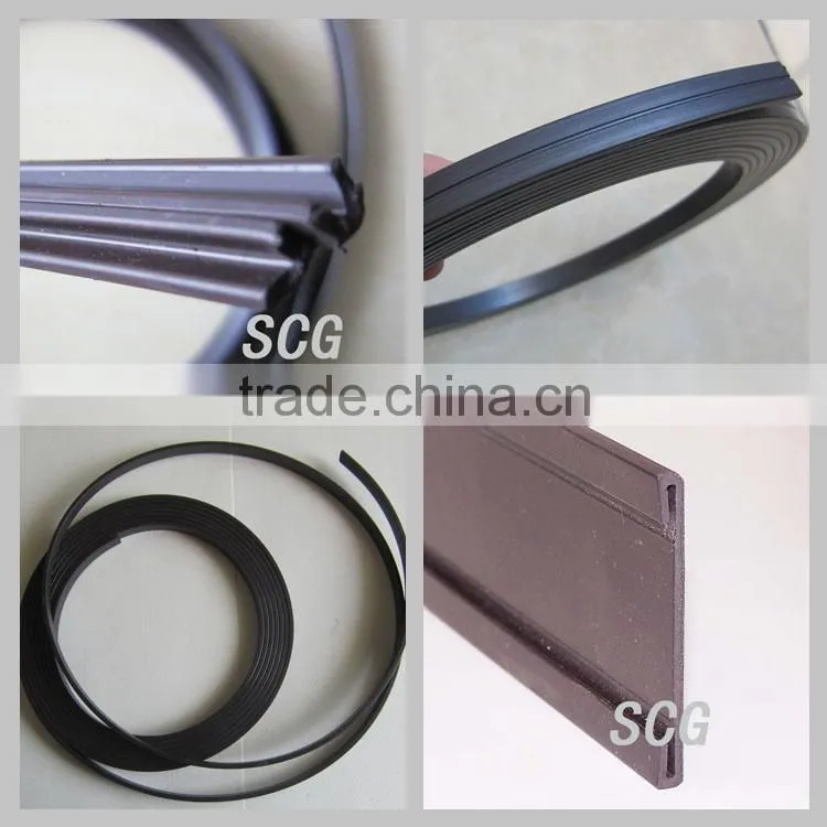 Rubber magnetic door strips