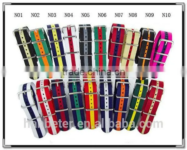 PVD buckle high quality fashion nato band adjustable custom watch band parts