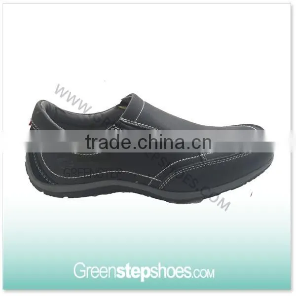 Genuine Leather Men's Black Shoes Loafers Casual Shoes