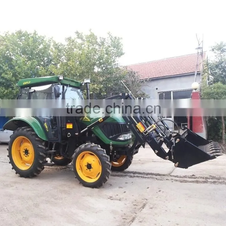 2016 hot selling DQ654 65HP 4WD Tractor Front end loader with 4in1 bucket