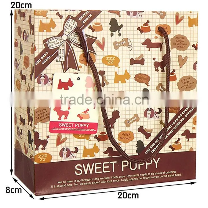 Sweet Puppy Mini Paper Shopping Bag
