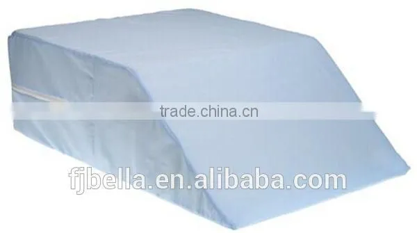 Trapezoidal Shape Polyurethane Foam Bed Wedge Pillow with Removable Cover and zipper